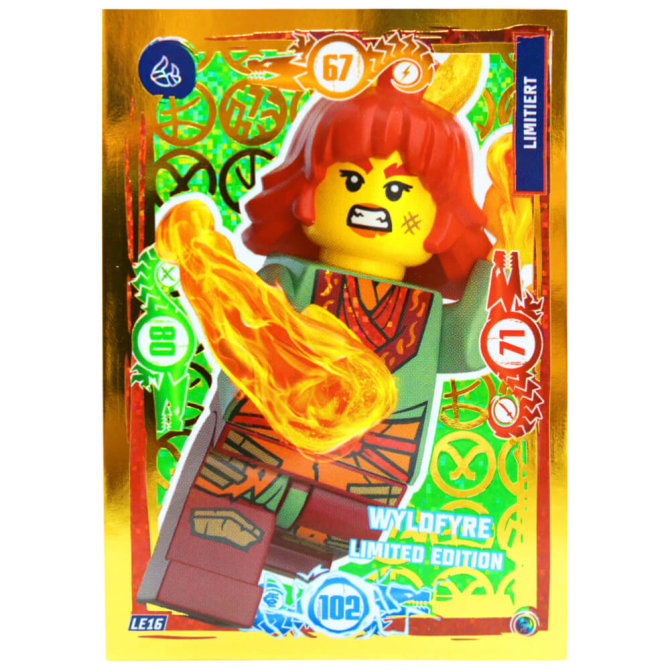 Lego Ninjago Karten Trading Cards Serie 9 - DRAGONS RISING (2024) - Gold Karte LE16 Sammelkarten