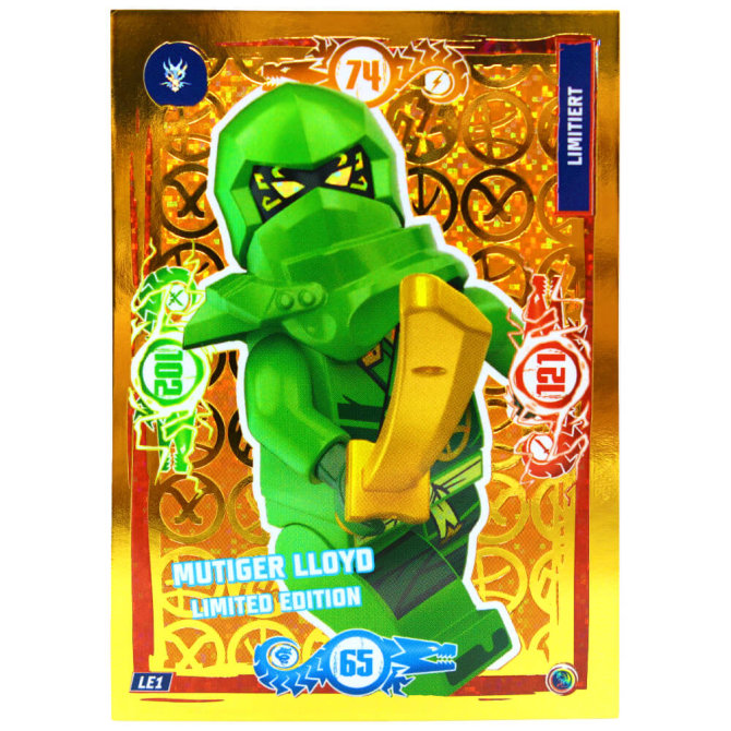 Lego Ninjago Karten Trading Cards Serie 9 - DRAGONS RISING (2024) - Gold Karte LE1 Sammelkarten