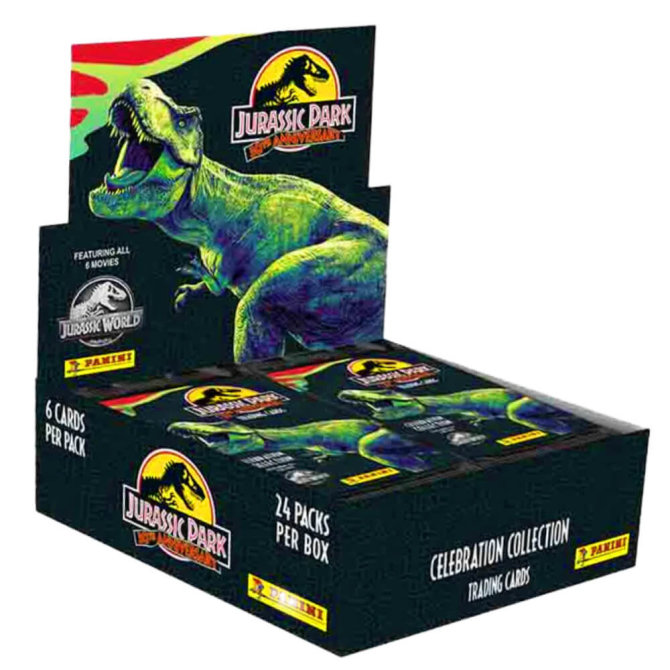 Panini Jurassic Park Karten - 30TH Anniversary Trading Cards (2023) - 1 Display Sammelkarten