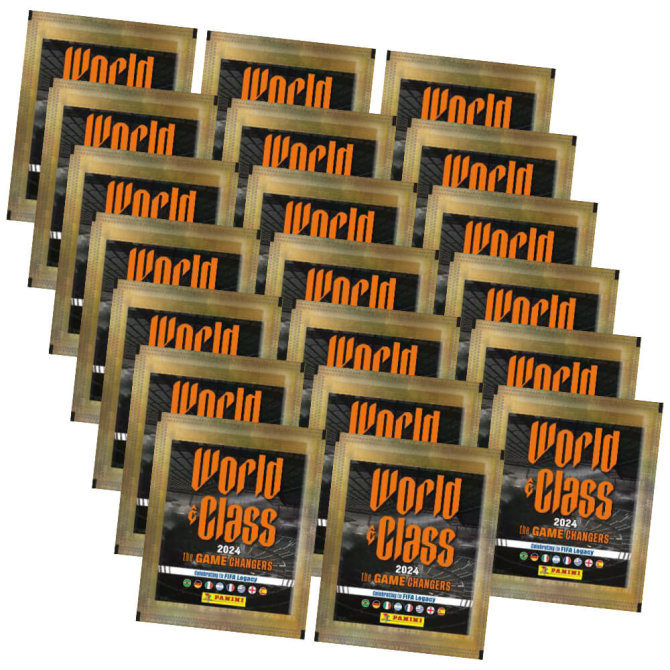 Panini World Class 2024 Fussball Sticker - 20 Tüten Sammelsticker