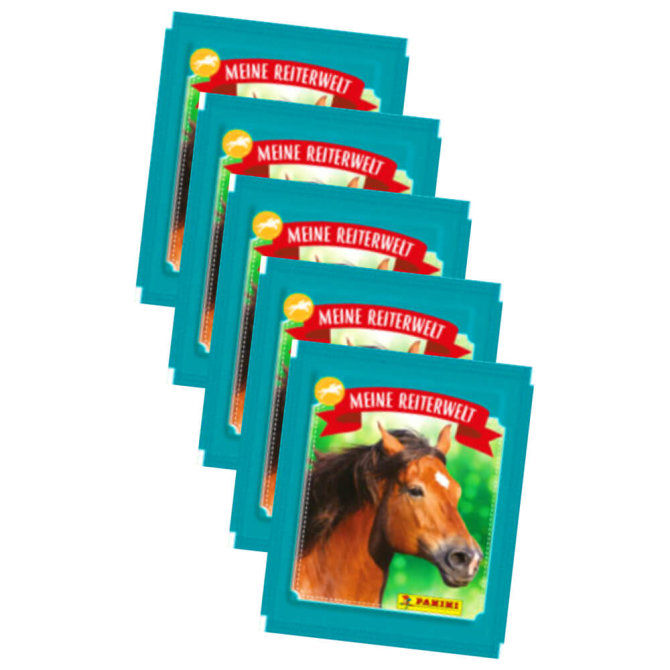 Panini Pferde Mon Club DEQuitation Sticker - Meine Reiterwelt (2024) - 5 Tüten Sammelsticker
