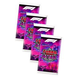 Topps Turbo Attax Karten Formula 1 - 2023 - 4 Booster...