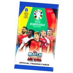 Topps UEFA EURO 2024 Germany Match Attax Karten - EM Sammelkarten - 1 MINI TIN Rot