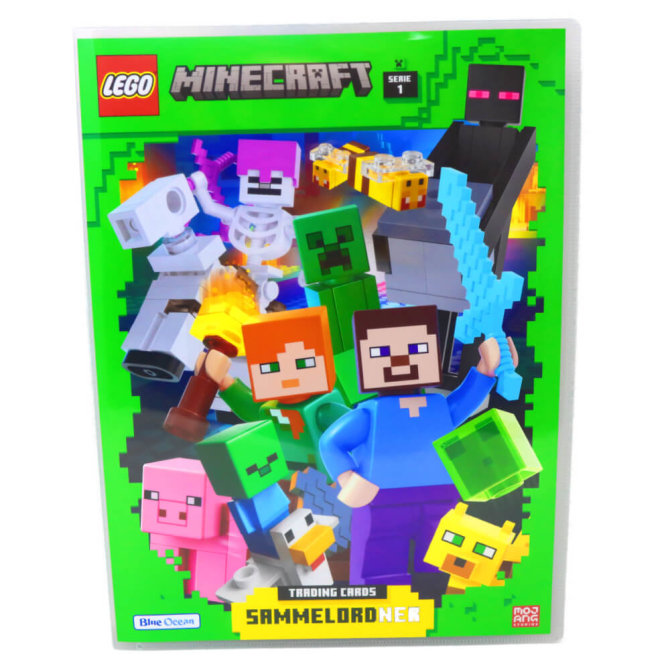 Lego Minecraft Karten Serie 1 - Sammelkarten Trading Cards (2024) - 1 Sammelmappe