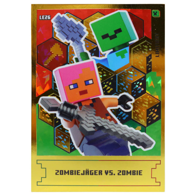 Lego Minecraft Karten Serie 1 - Sammelkarten Trading Cards (2024) - Gold Karte LE26