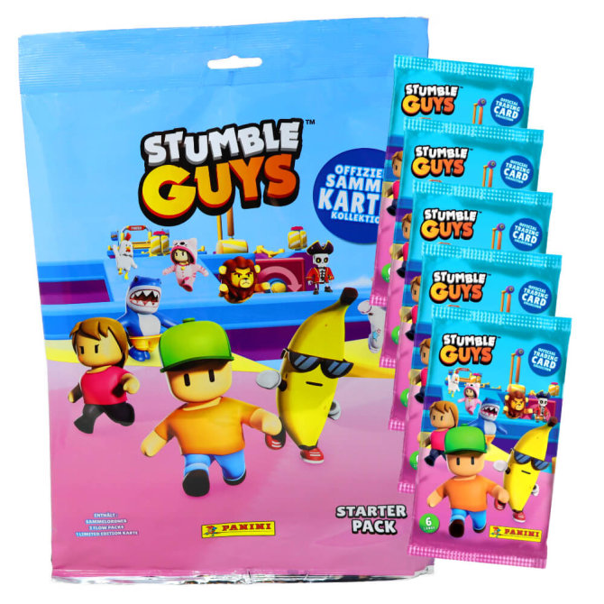 Panini Stumble Guys Karten Serie 1 - Sammelkarten Trading Cards (2024) - 1 Starter + 5 Booster