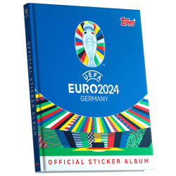 Topps UEFA EURO 2024 Sticker - Fußball EM Sammelsticker - 1 Hardcover Sammelalbum